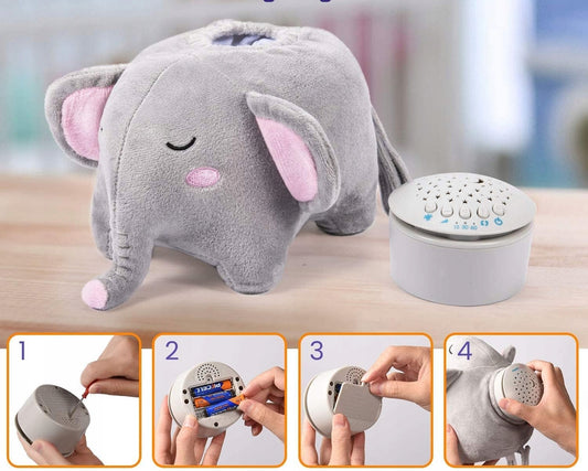 MOMCOZY peluche projecteur d'étoiles 15 mélodies et sons 13x19 cm SOLEIL