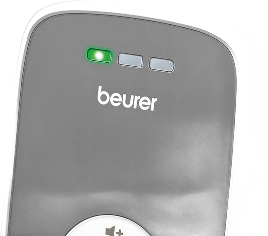 BEURER BY33 cyfrowa niania elektroniczna tryb ECO+ z diodami sygnalizacyjnymi, szaro-biały odbiornik Beurer