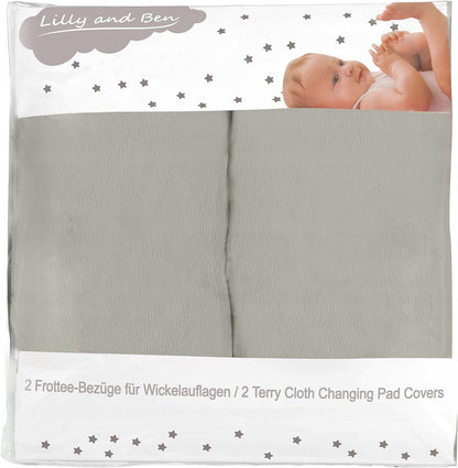 LILLY AND BEN 2x froté poťah na prebaľovaciu podložku 75-95x65-85 L