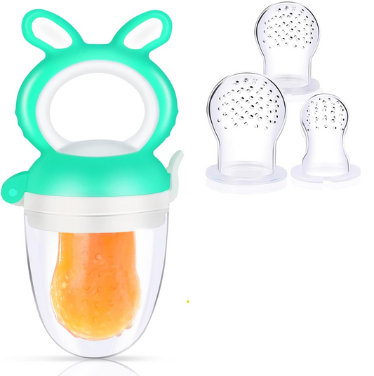 OLADWOLF anneau de dentition distributeur de fruits pour bébés 3-12m 1 pièce 4 embouts