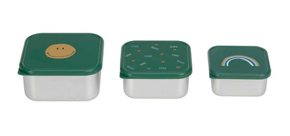 LASSIG Snackbox BOÎTES À EN-CAS en acier x3