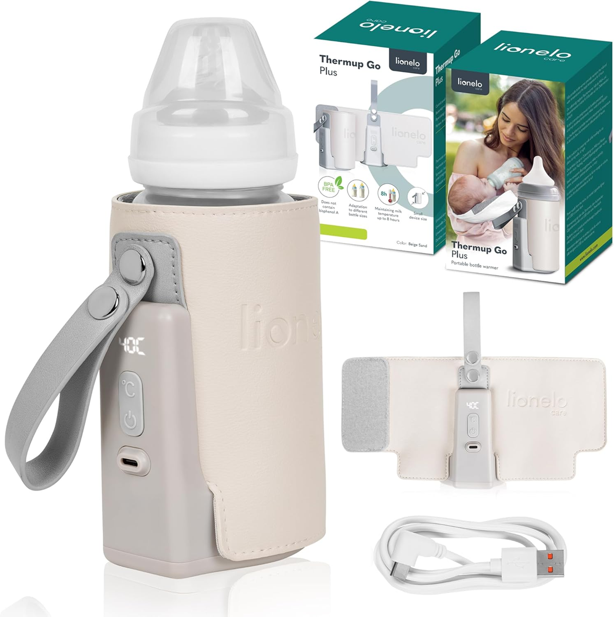 LIONELO Thermup GO PLUS chauffe-biberon PORTABLE