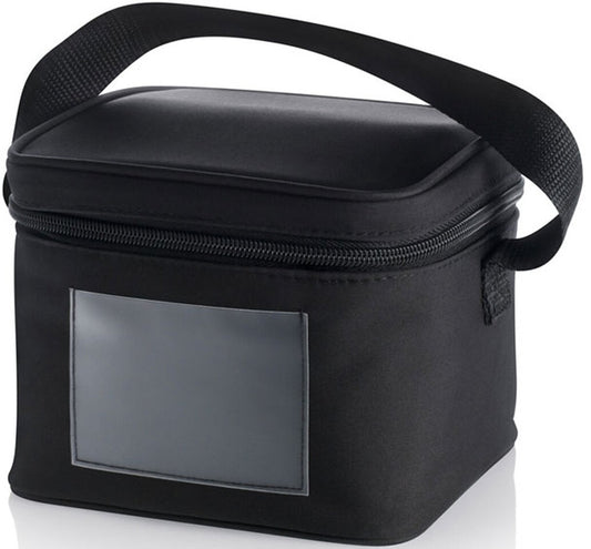 MEDELA torba chłodząca do 4-ech butelek 150ml, czarna torba termiczna z paskiem i wkładem chłodzącym
