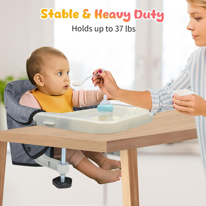 TOOGLE chaise de voyage fixée à la table avec plateau