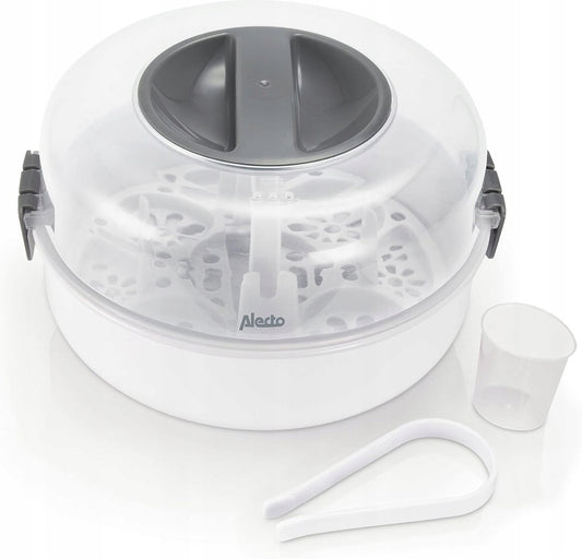 ALECTO BW-04 sterilizator cu microunde pentru 4 biberoane + clește și măsură