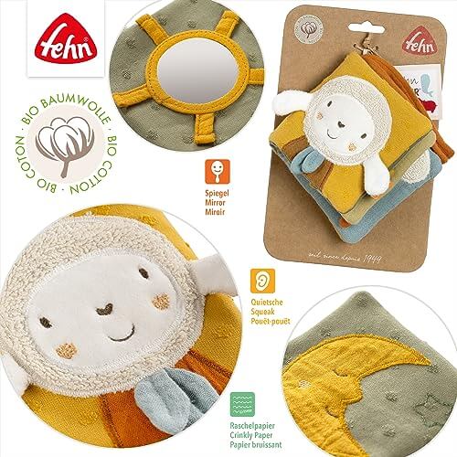 Fehn fehnNATUR sensory book Little Sheep 11x11 cm