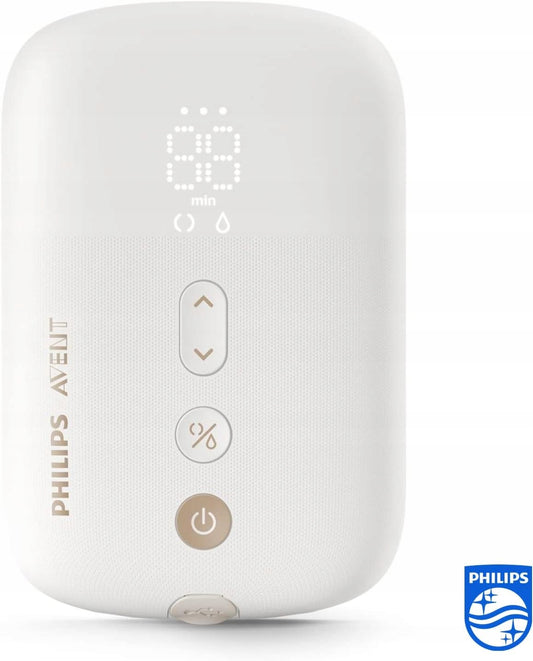 PHILIPS AVENT SCF398/11 LAKTATOR elektryczny biały podwójny cichy silnik, zasilanie sieciowo-akumulatorowe