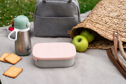 BEABA Lunchbox per colazione acciaio inox 760ml con scomparti