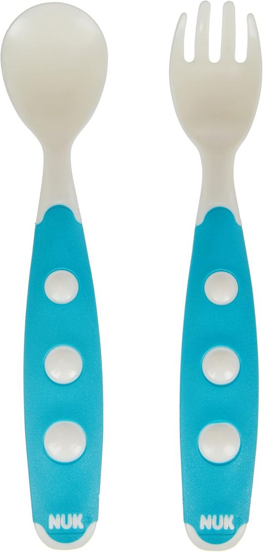 NUK Easy Learning mini sztućce łyżeczka widelec 12 cm 8 m+