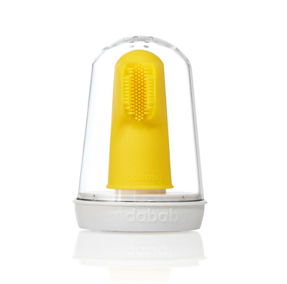 FRIDA BABY brosse à dents en silicone pour doigt + étui boîte