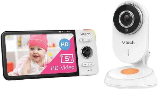 VTECH BM818 HD babyphone vidéo avec caméra grand angle 5" LCD