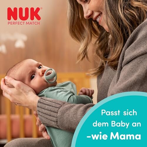 NUK Perfect Match fopspenen 0-6 mnd. 2 stuks groen/blauw