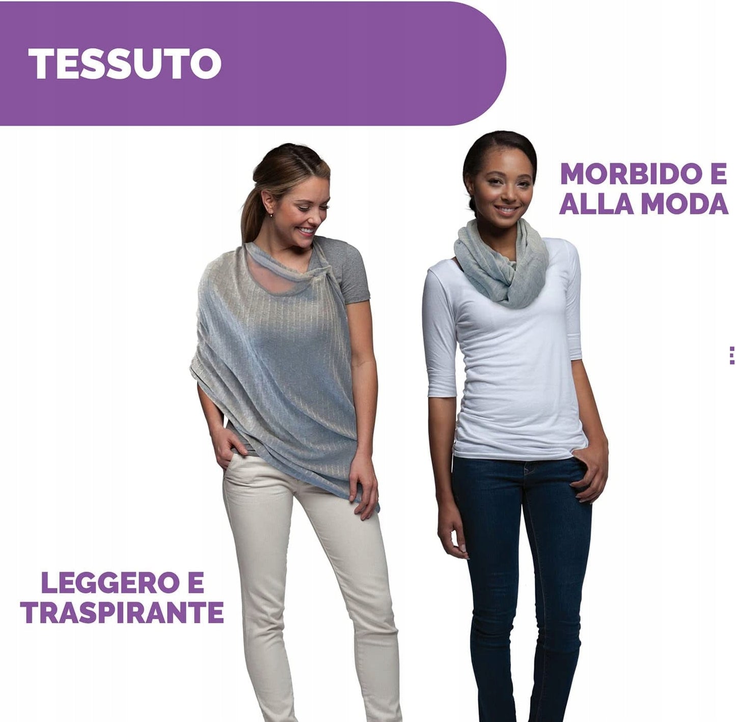 CHICCO Boppy Infinity fular și protecție discretă pentru alăptare 2 în 1