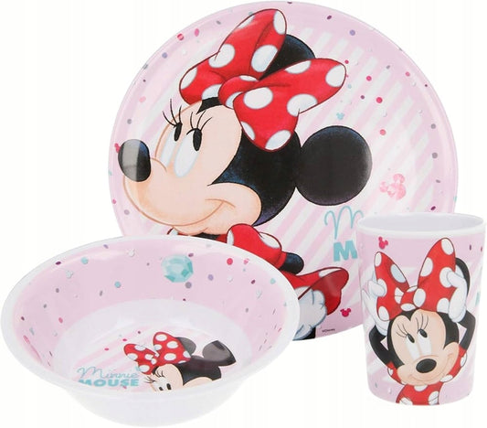 DISNEY MINNIE MOUSE set de vaisselle 3 pièces.