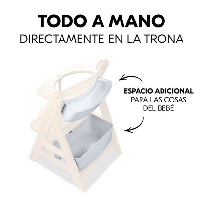 Hauck Alpha Box Set High Chair Organizer, White