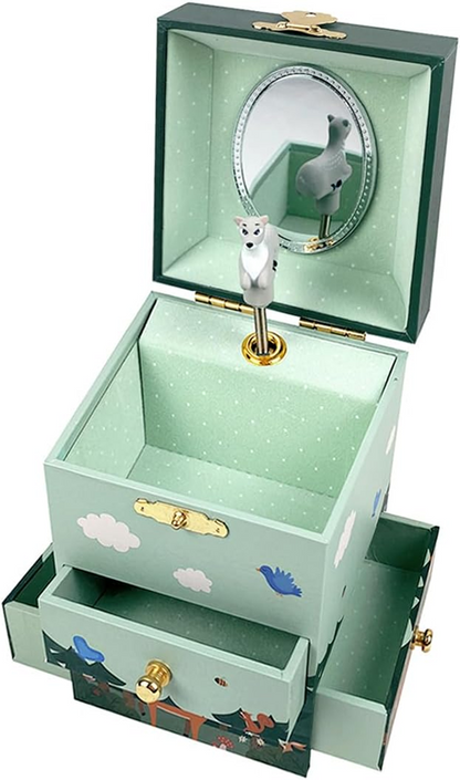 TROUSSELIER Boîte à bijoux musicale cerf à remonter - Beethoven - Romance