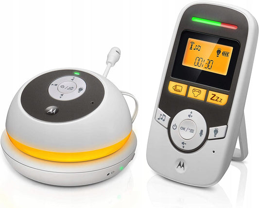 MOTOROLA MBP169 cyfrowa niania elektroniczna DECT + ładowarka, biało-grafitowa