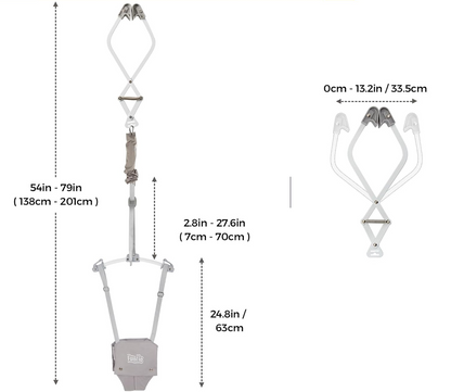 FUNLIO Hop sauteur de porte 6-24 mois jusqu'à 18 kg