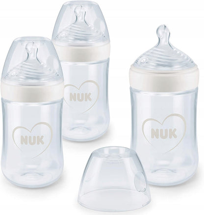 NUK Nature Sense zestaw butelek 3x, wiek 6-18 m