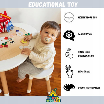 MEQBEM książka edukacyjna sensoryczna MÓJ DZIEŃ NA FARMIE