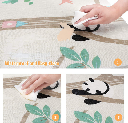 BAMMAX tapis de jeu en mousse DOUBLE FACE 197x177x1,5