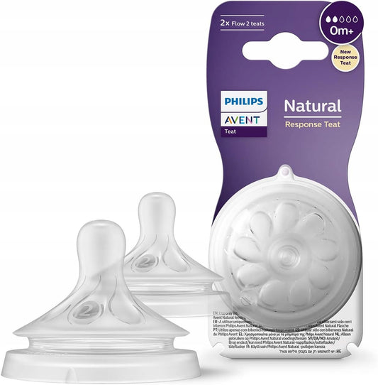 PHILIPS AVENT Natural sutteflaskesutter 0 mdr+ x2
