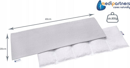 MEDIPARTNERS termofor z pestkami wiśni DUŻY 800g 60x20 cm MINKY
