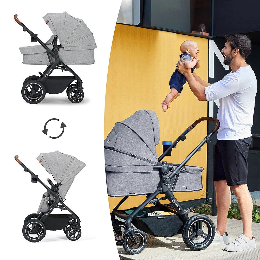 KINDERKRAFT B-TOUR poussette multifonction 3-en-1 jusqu'à 22kg + siège auto MINK PRO