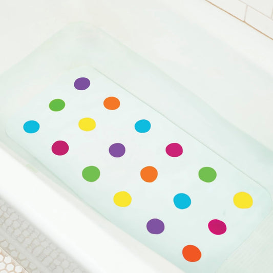 MUNCHKIN Dots tapis de bain antidérapant en caoutchouc 36 x 77 cm