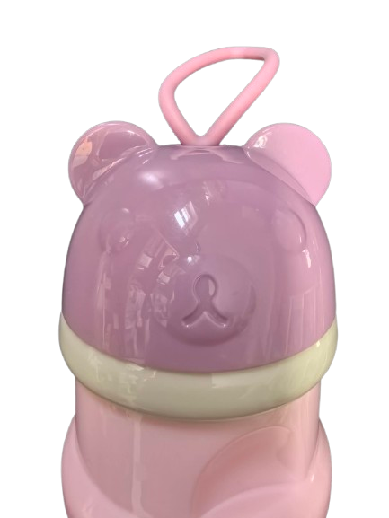container for infant formula pink-beige color