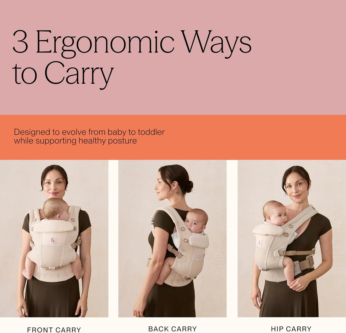 ERGOBABY ADAPT SoftFlex MESH porte-bébé ergonomique 3,2-20 kg