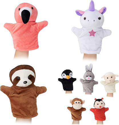 RELAXDAYS marionetas de peluche para juegos de rol, 8 personajes