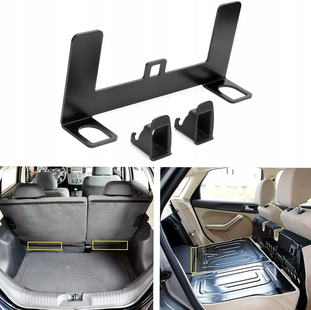 GEEVORKS uniwersalny zestaw montażowy adapter ISOFIX do fotelików samochodowych, stalowy czarny uchwyt montażowy