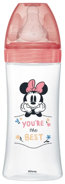 DODIE biberon 330 ml tétine 3 débit rapide 6 m+ DISNEY MINNIE