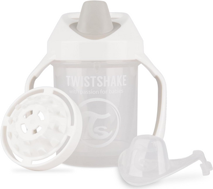 TWISTSHAKE Mini Cup Auslaufsicherer Trinklernbecher mit Trinkschnabel und Mixer, 230 ml, ab 4 Monaten – Produktfoto 2