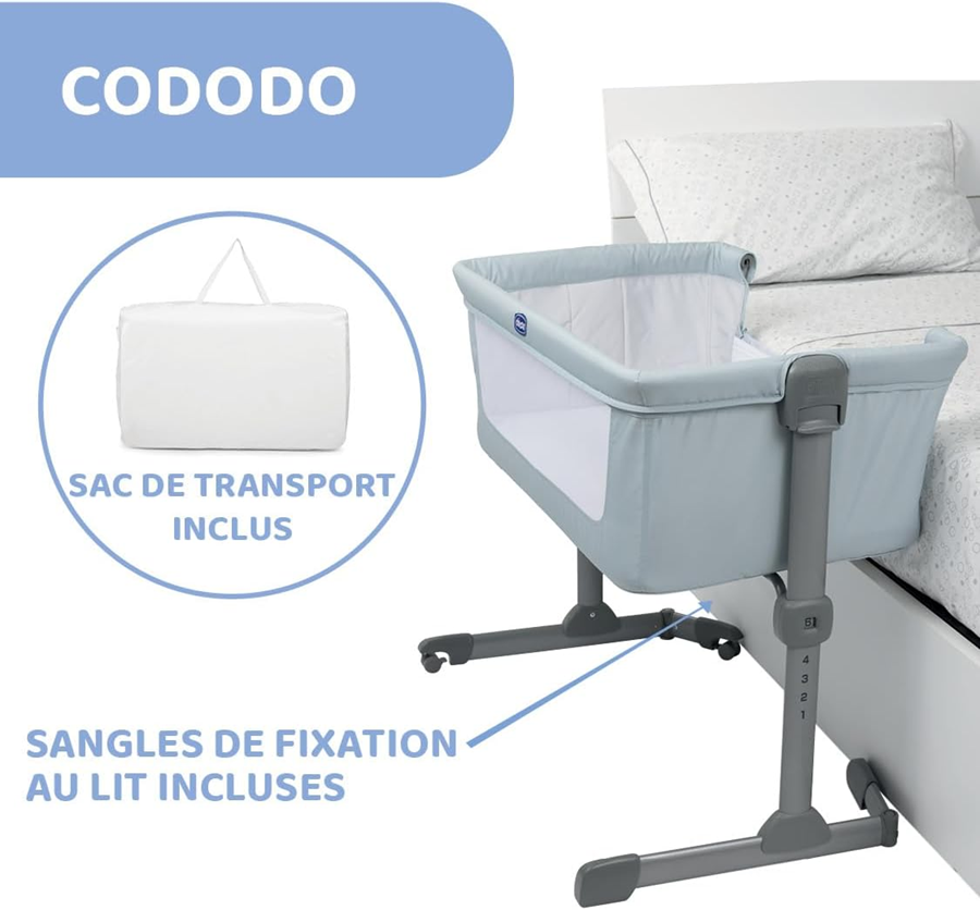 Lit cododo réglable CHICCO NEXT2ME ESSENTIAL
