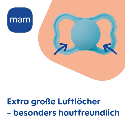 MAM Supreme Silikon-Schnuller x2 6–16 Monate – Produktfoto 5