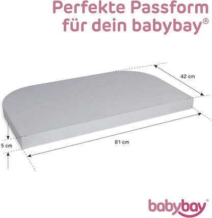 BABYBAY Spannbetttuch für Original 81x42 cm