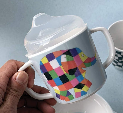 PETIT JOUR PARIS kubek do nauki picia z ustnikiem 150 ml 6 m+ SŁOŃ ELMER