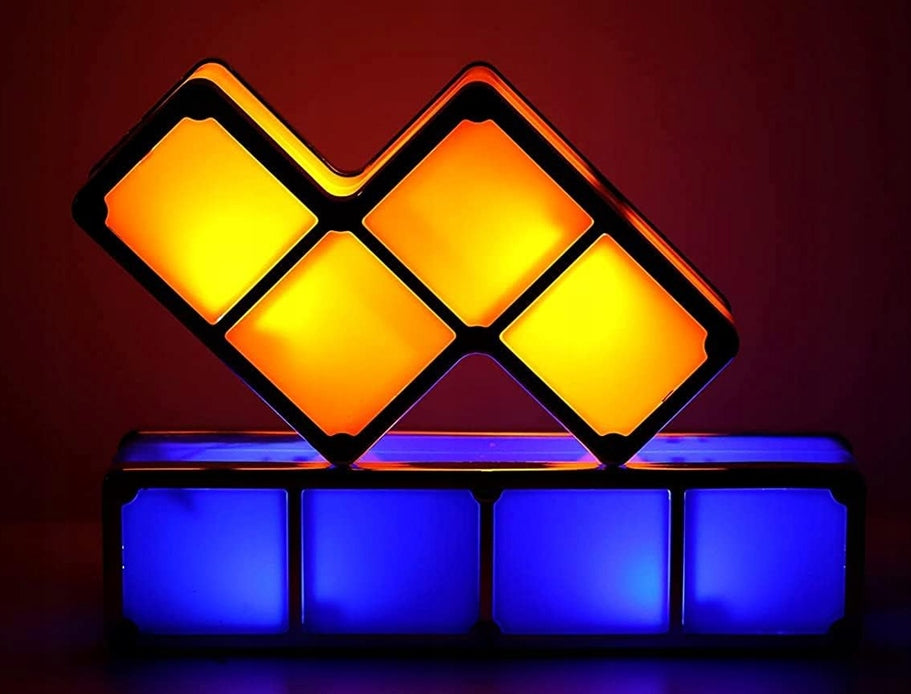 JUSTUP The Magic Block lampka nocna LED 7 elementów 7 kolorów TETRIS