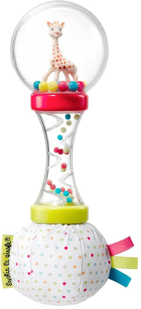 SOPHIE LA GIRAFE marakas z grzechotką i szeleszczącym papierem 17 cm "O