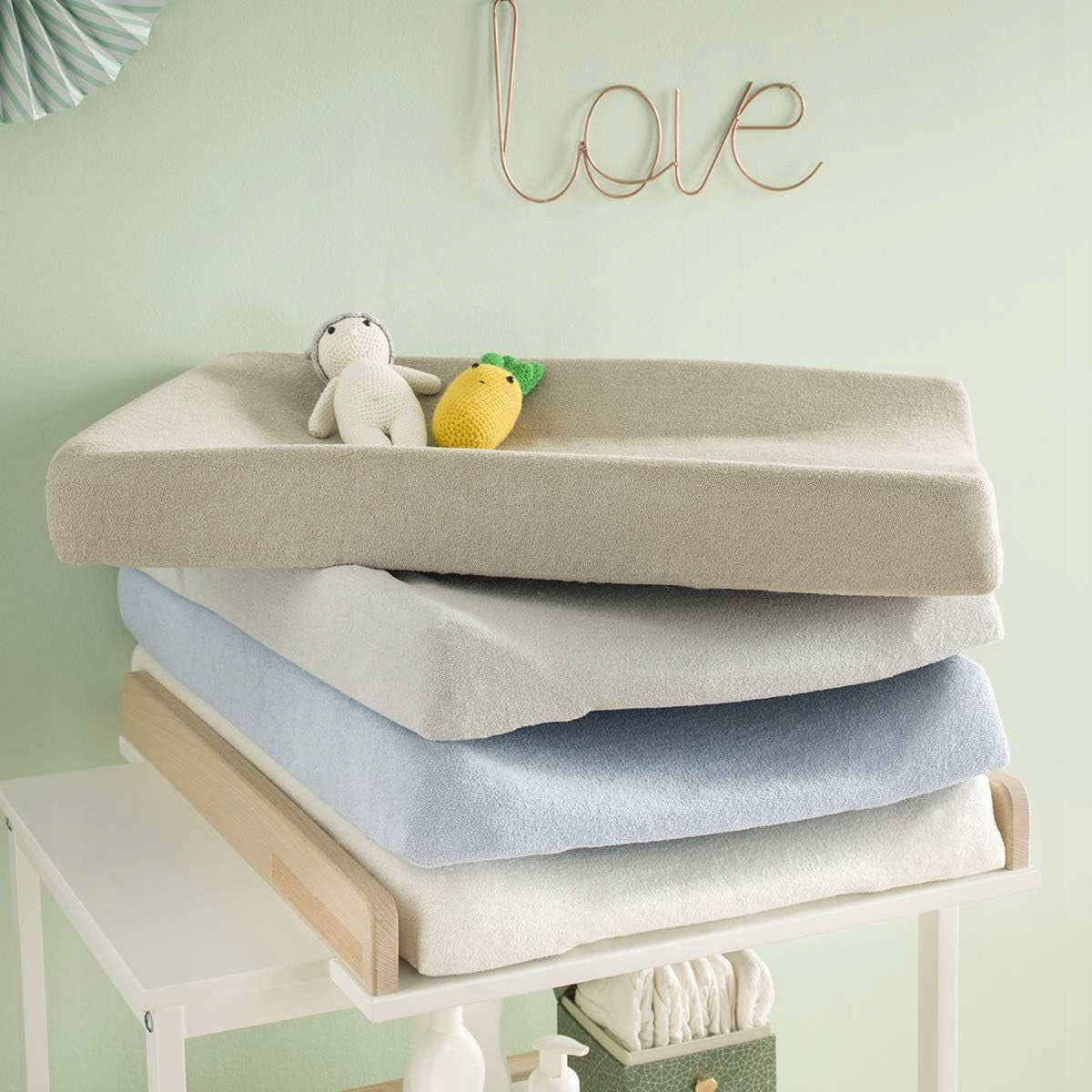 BABY CALIN pokrowiec na matę do przewijania 50x70 frotte – zdjęcie produktu 4
