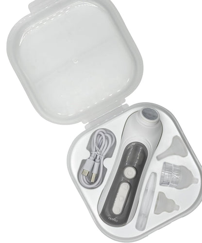 NUVITA aspirateur nasal avec lampe et musique + 3 embouts, étui et pince "O"