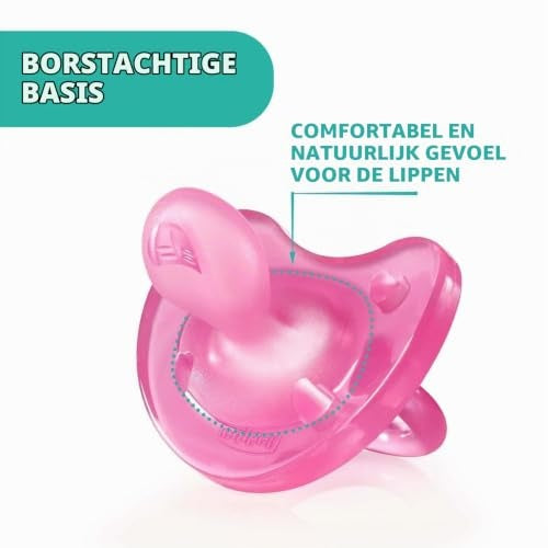 Chicco Physioforma Soft tétine en silicone rose 0-6m