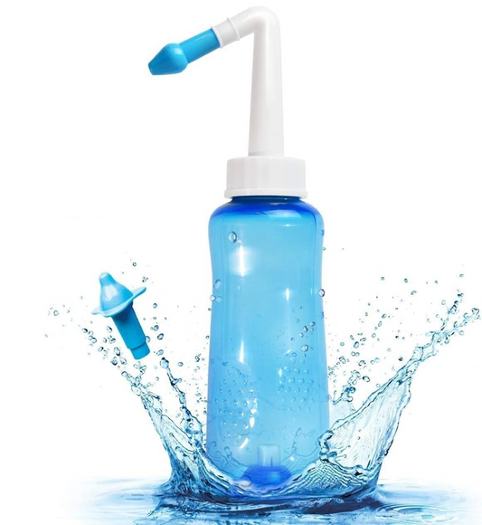 HOUDIAN Neti Pot irrigateur nasal pour enfants et adultes 2 embouts 300 ml