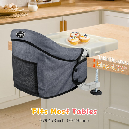 TOOGLE chaise de voyage fixée à la table avec plateau