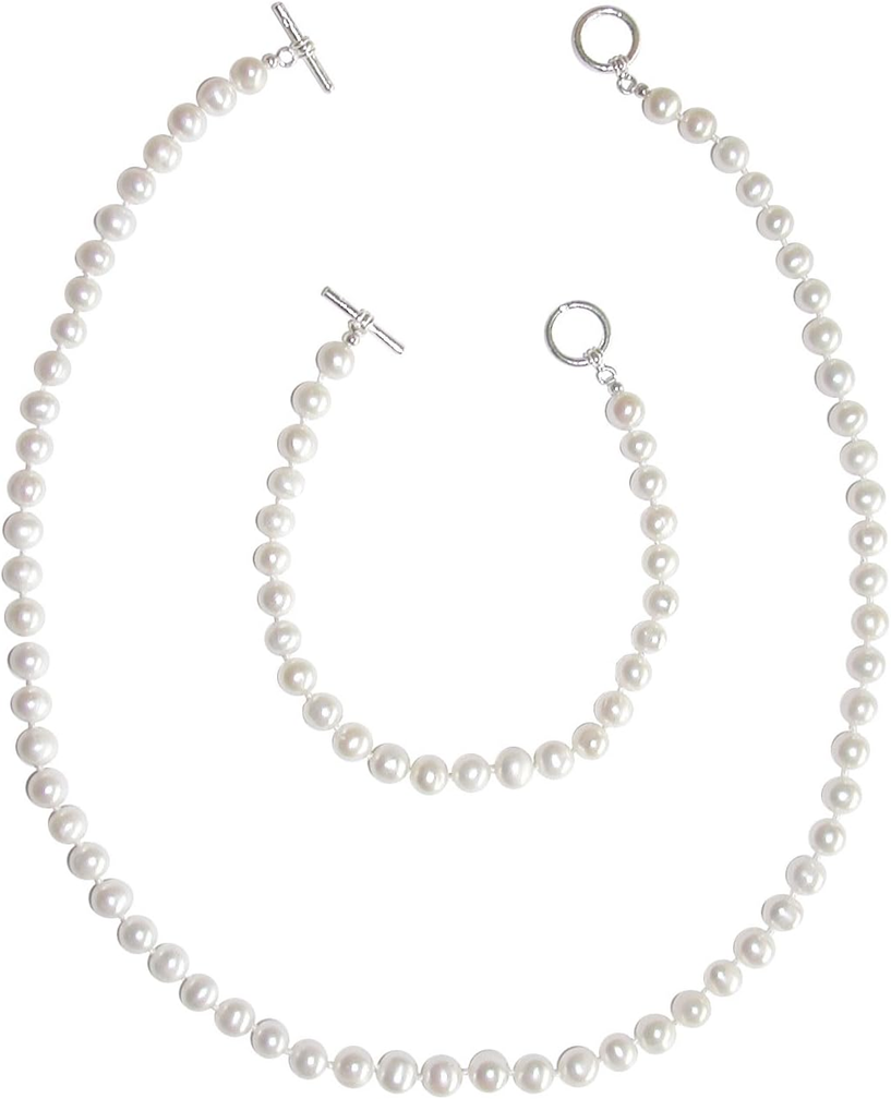 ROBA collier et bracelet en perles de culture d'eau douce