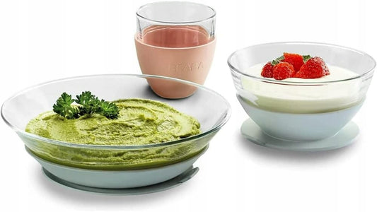 BEABA servisset med silikon-sugkopp DURALEX