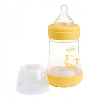 CHICCO Perfect 5 antikoliková fľaša 150 ml, cumlík 1 s pomalým prietokom 0+