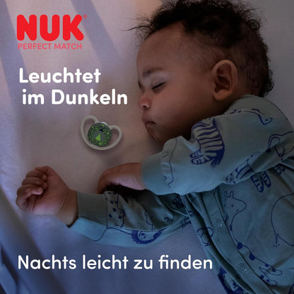 NUK Perfect Match Air Night smoczek uspokajający 0-6m x2
